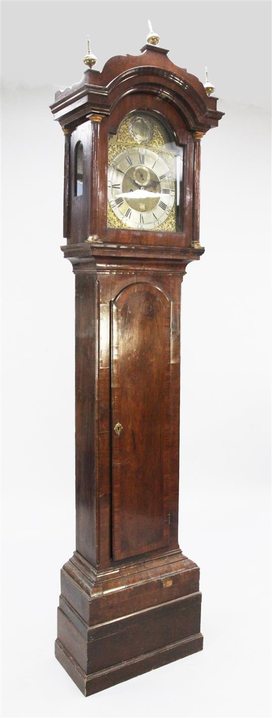 Thomas Smith, Norwich. A George III walnut eight day longcase clock, 7ft 9in.